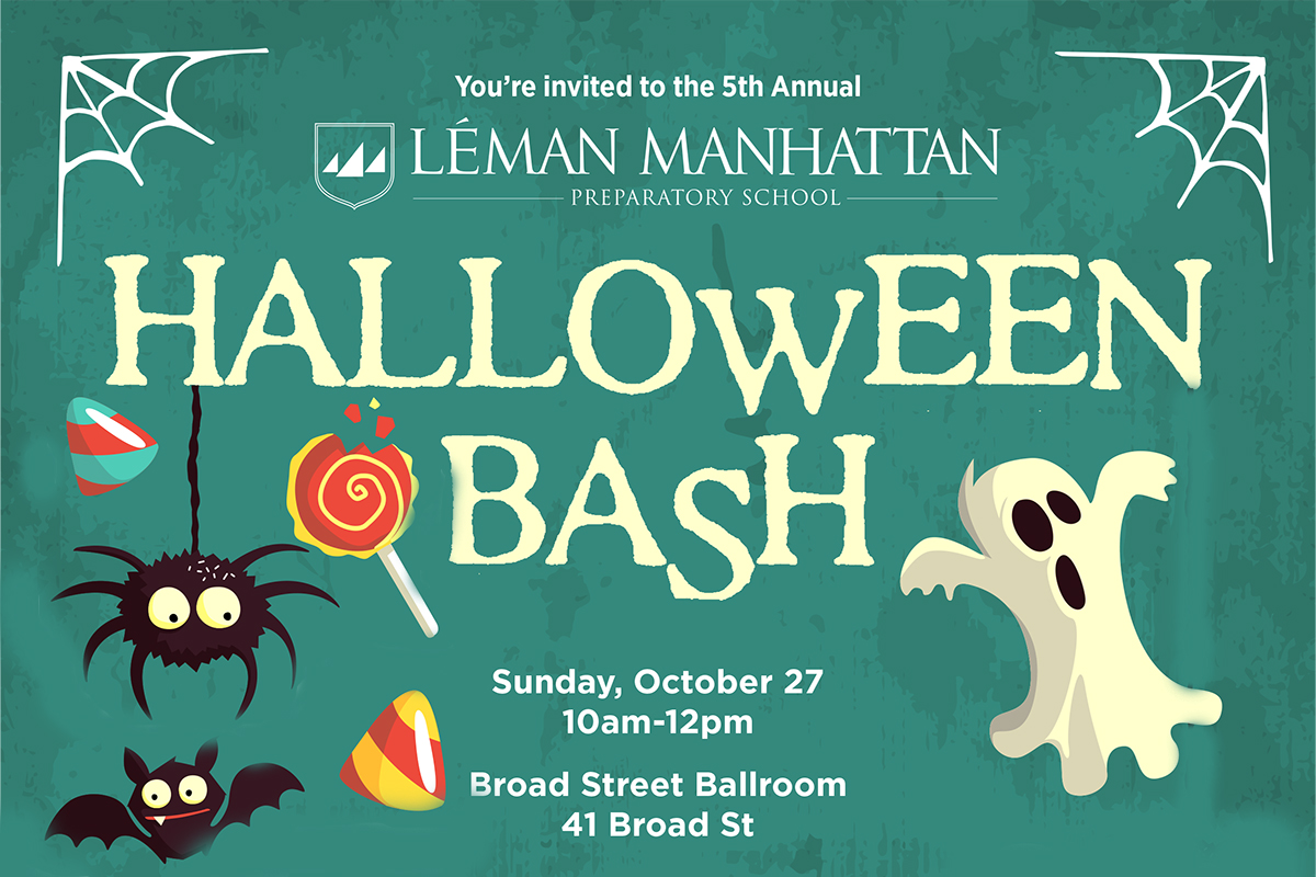 5th Annual Léman Manhattan Halloween party flyer
